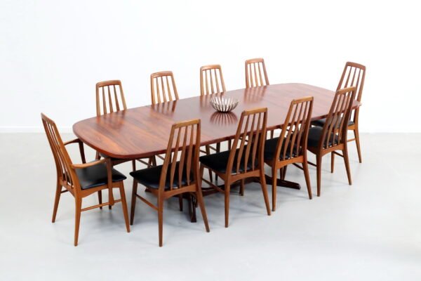 Niels Koefoed + Niels Otto Møller. Mid Century Danish 10-seater Dining Suite.