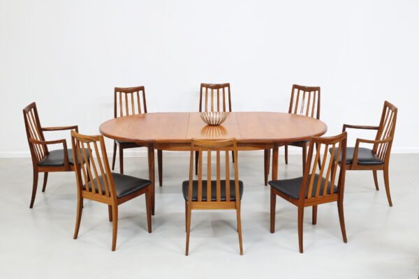 G-plan Fresco 8-seater dining suite.