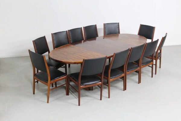 Skovby Danish Rosewood 12-seater Dining Set + matching sideboard